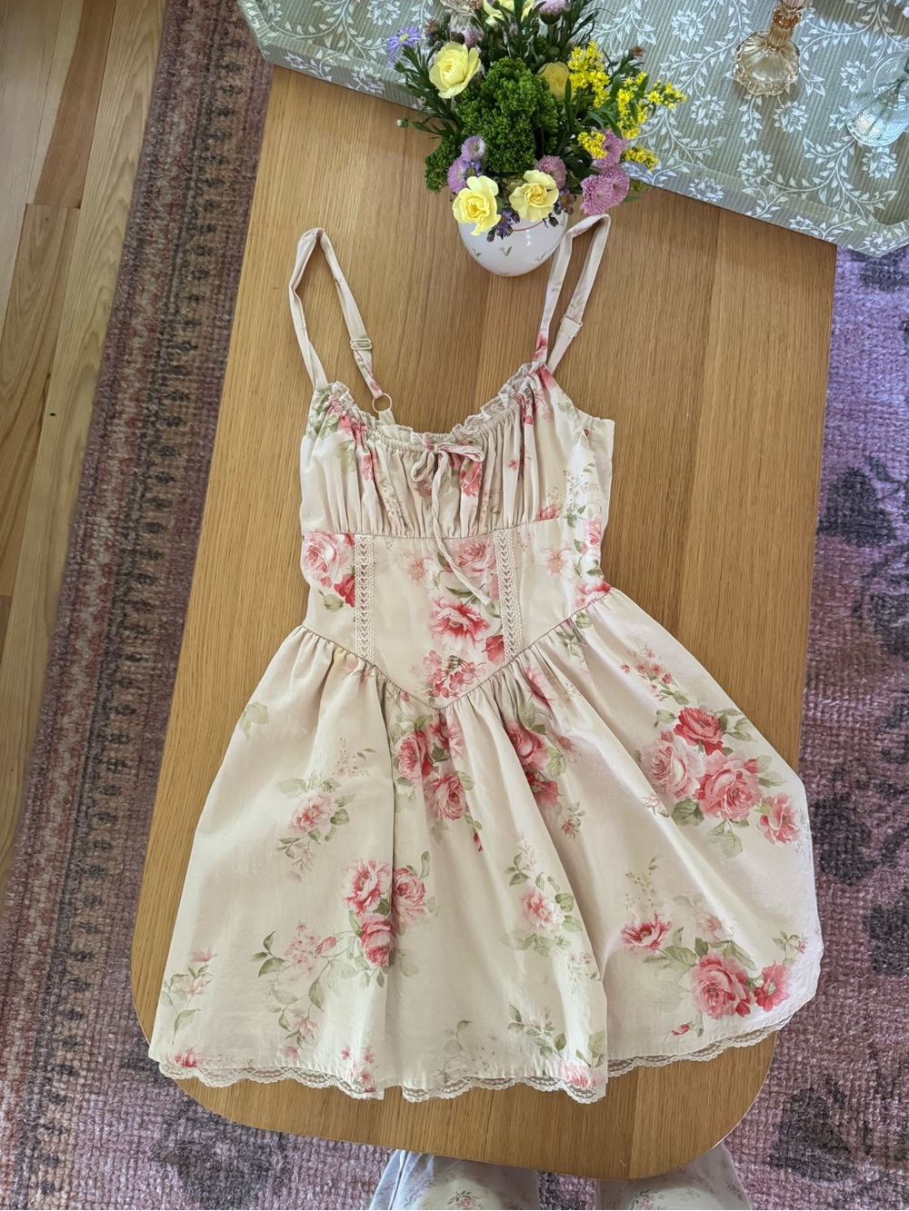 Floral Cream Dress